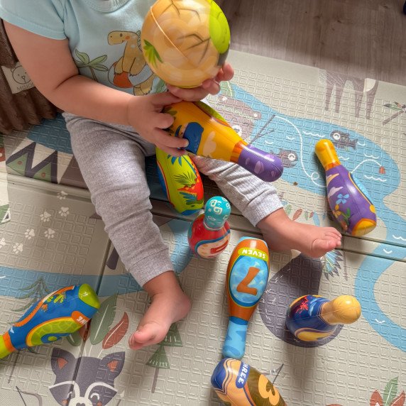 WOOPIE Minkštas biliardas su iššūkiais Dinozaurų rinkinys iš 12