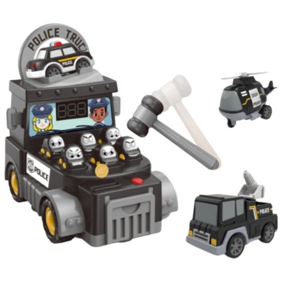 WOOPIE Hammer Arcade Žaidimas Policijos Automobilis su Priedais
