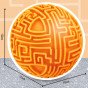 WOOPIE Oranžinis kamuolys 3D labirinto arkadinis žaidimas Labyrinth Puzzle
