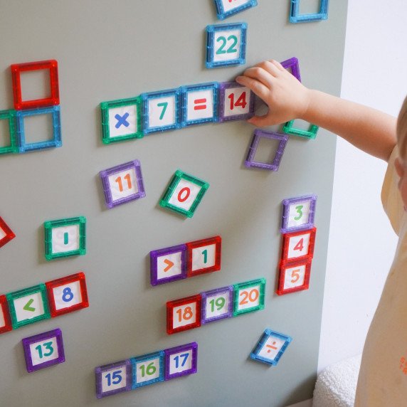 WOOPIE 3D magnetiniai blokai Skaičiai 70 vnt.