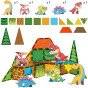 WOOPIE Magnetiniai statybiniai blokai 7,5 cm Dino 30 vnt.