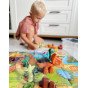 WOOPIE 2-in-1 Statybos rinkinys Dinosaurų stalo žaidimas + 46 kauliukai