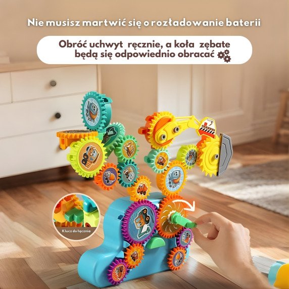 WOOPIE Interaktyvūs statybiniai blokai Pavaros 18 vnt.
