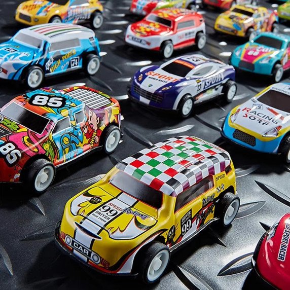 WOOPIE lenktyninis automobilis Rinkinys 30 vnt + Kilimas