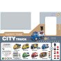 WOOPIE CITY TRUCK Šiukšlių konteinerio automobilis su garso ir šviesos efektais