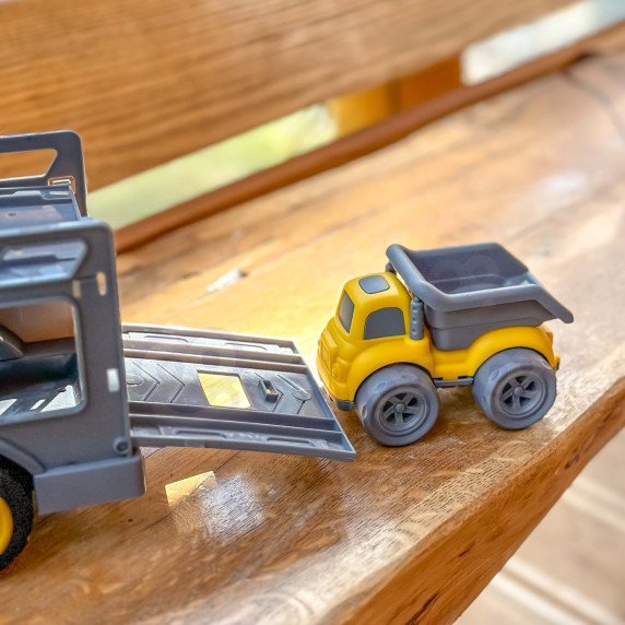 WOOPIE Kėbulo lifto automobilis 4-in-1 rinkinys statybinių automobilių