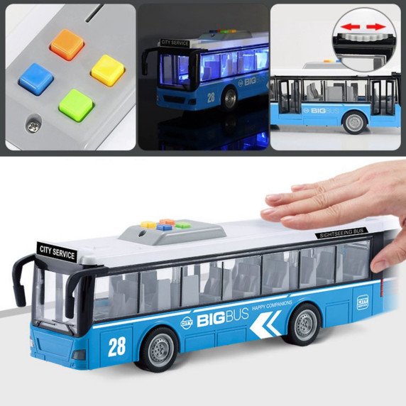 Interaktyvus elektrinis miesto autobusas WOOPIE 1:16