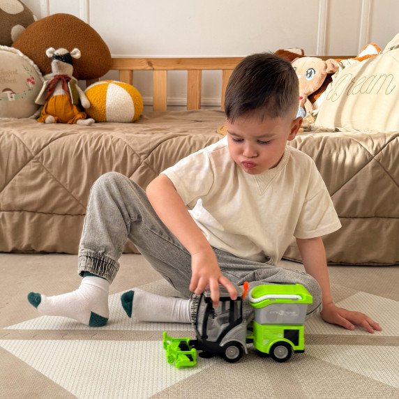 WOOPIE miesto šluota 1:16 žalioji garsų ir šviesos efektai