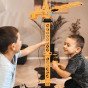 WOOPIE Nuotolinio valdymo krautuvas 103cm R/C sunkvežimis ekskavatorius + 4 priedai.