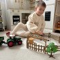 WOOKIE Mini Ūkininkavimo Rinkinys Traktorius Gyvūnai Ūkininkavimo Gyvenvietė Ūkininkas Įrankiai