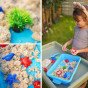 WOOPIE Kinetic Sand Magic vandeniui 18 dalų rinkinys su dėžute