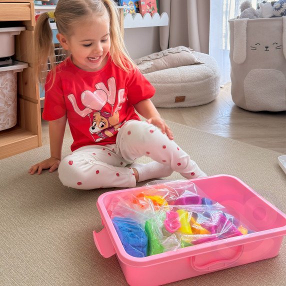 WOOPIE Kinetinis Smėlio Stebuklingas Pilis Rinkinys 22 vnt. Lagaminas