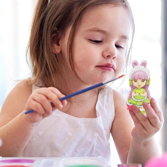 WOOPIE DIY Dovanų komplektas kūrybiškam dažymui - Pagaminkite gipsinius liejinius ir dažykite lėles