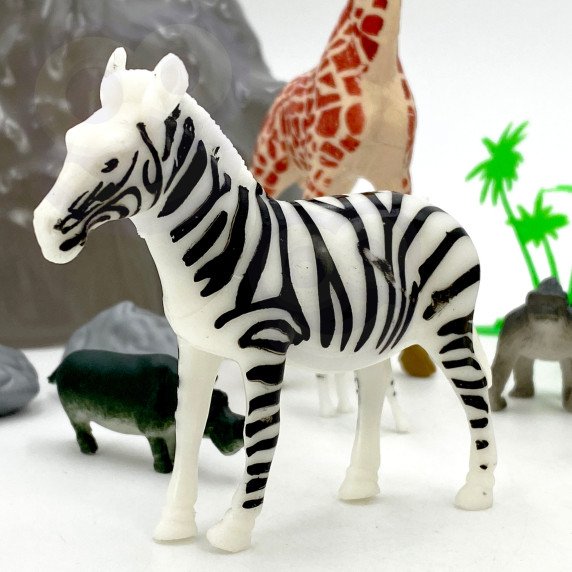 WOOPIE Safari gyvūnų figūrėlių rinkinys 34 vnt.