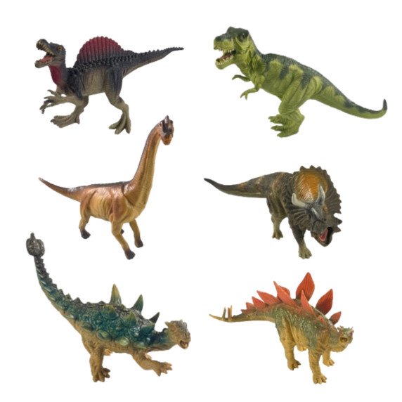 WOOPIE T-Rex Dinozaurų figūrų rinkinys, 6 vnt.