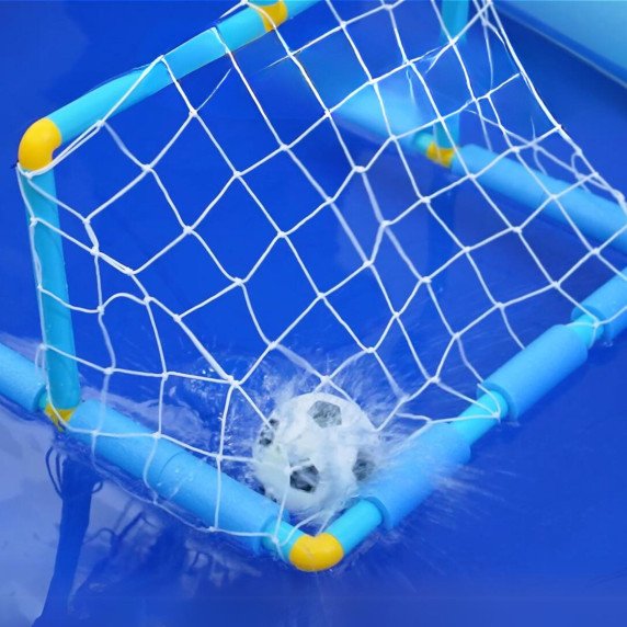 WOOPIE Vandens krepšinio rinkinys 2 į 1 Futbolo vartai + kamuoliai + pompa