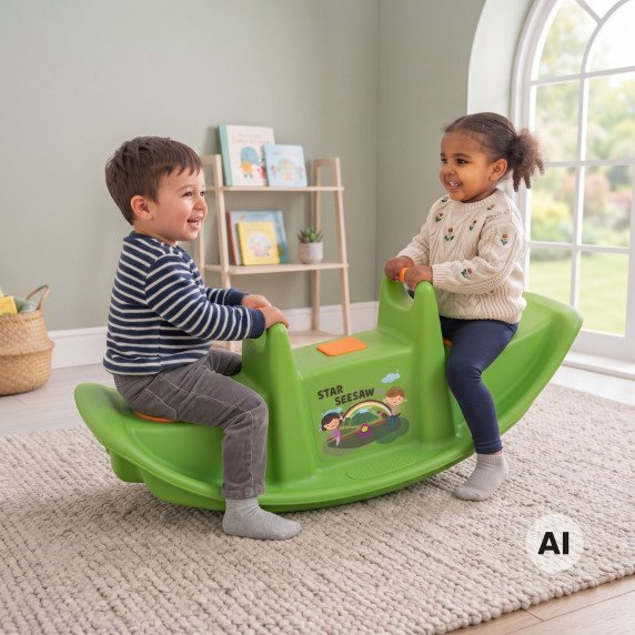 WOOPIE Daugiau nei vienam asmeniui skirtas sviedinio balanso supamas žvaigždės žalias sviedinys