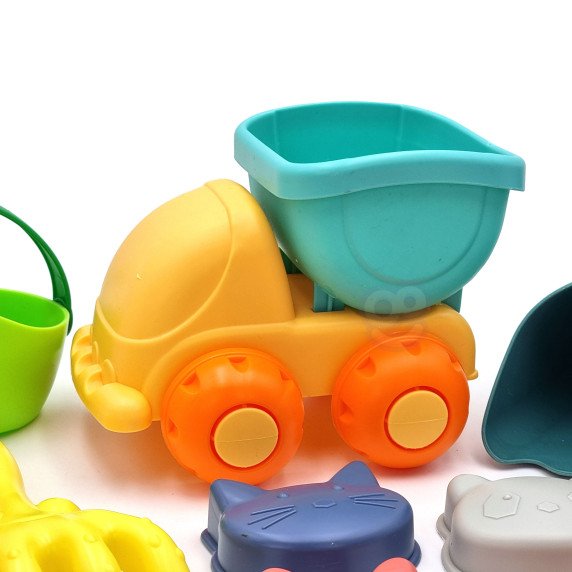 WOOPIE Smėlio rinkinys su automobiliu 10 vnt.