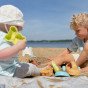 WOOPIE GREEN Smėlio žaidimų rinkinys su kibiru ir mašina, 10 vnt. BIODEGRADUOTINIS ORGANINIS MEDŽIAGAS