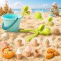 WOOPIE Smėlio rinkinys FUN ICE CREAM 2-in-1 Ledų gamybos įrenginys Śniežek 15 vnt.