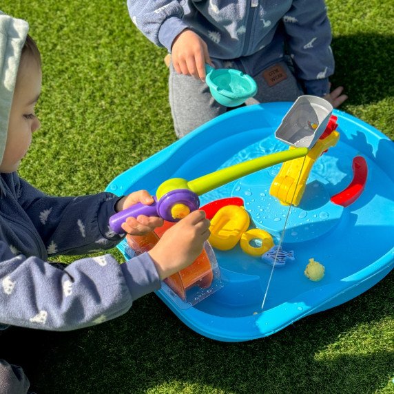WOOPIE Vandens trasa 2in1 Žvejybos žaidimas 14 vnt.