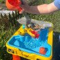 WOOPIE Vandens lenta 2 in 1 Smėlio dėžė Statybos aikštė + 4 Automobiliai 12 vnt.