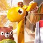 WOOPIE 4-in-1 Vandens staliukas, Žvejybos žaidimas, Praustuvas, Vandens sklaida, Žirafė