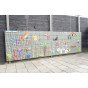 MASTERKIDZ Sienos skydelis Mokslo lentos Kūrybiški STEM lauko skydeliai + Montavimo skydelis 120x80cm