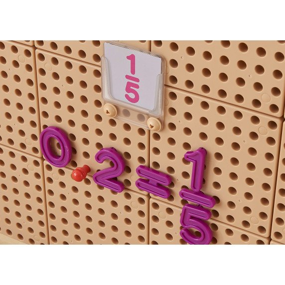MASTERKIDZ Skaičių ir simbolių rinkinys mokytis skaičiuoti ir matematikos STEM sienos panelėms 82 vnt.