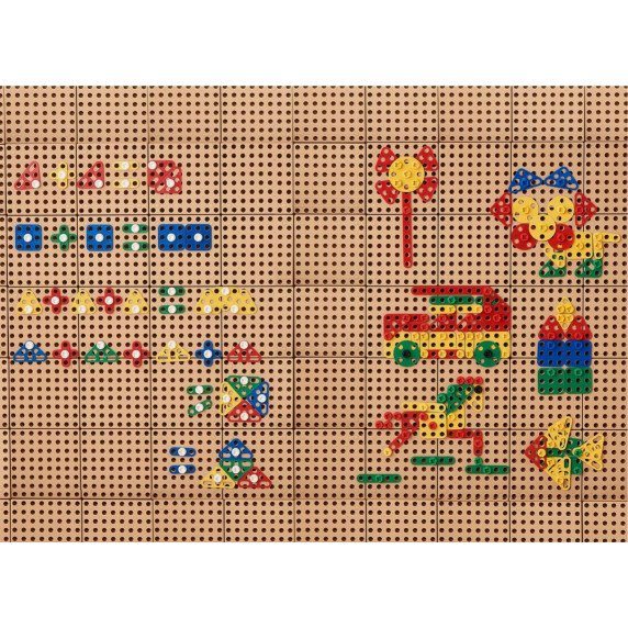MASTERKIDZ Geometrinių figūrų konstruktorius STEAM sienų panelėms (260 vnt.)