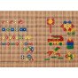 MASTERKIDZ Geometrinių figūrų konstruktorius STEAM sienų panelėms (260 vnt.)