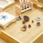 MASTERKIDZ Medinis lauko STEAM stalas + Krumpliaračių rinkinys (1200L, 121 x 99 x 60 cm.)