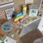 Tooky Toy Edukacinė Montesori dėžutė-žaidimas Rebusas Oro lentelė su abaku 6 viename nuo 3 metų