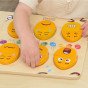 MASTERKIDZ Mediniai kiaušiniai emocijų mokymo lentelėje - Koks Humoras? Montessori