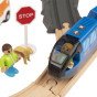Tooky Toy Medinis Elektrinis Traukinys Gaisrinės Gelbėjimo Pareigūnų Garso Efektai 70 vnt. FSC
