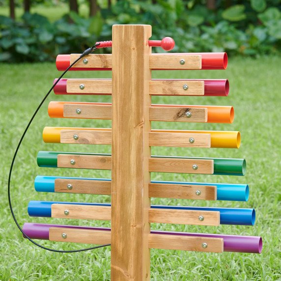 MASTERKIDZ Spalvotas muzikos bokštas - vamzdiniai skambučiai ksilofonai