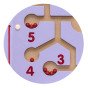 HIPOPOTAMAS Montessori sensorinė manipuliacinė lenta