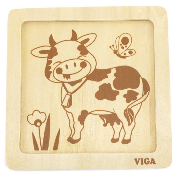VIGA patogi medinė karvės galvos rebusas