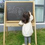 KLASIKINIS PASAULIO EDU Medinis mokomasis stalas su kreidele