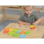 MASTERKIDZ Mediniai formų rūšiavimo blokai Montessori spalvomis