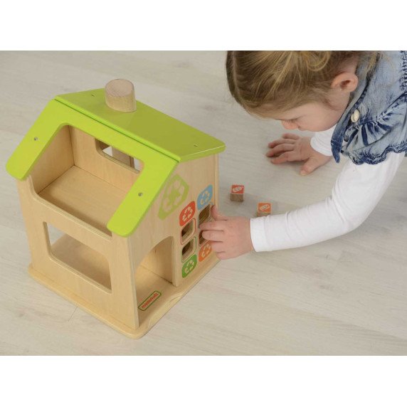 MASTERKIDZ Šiukšlių rūšiavimo ir perdirbimo stotis iš medžio modelis