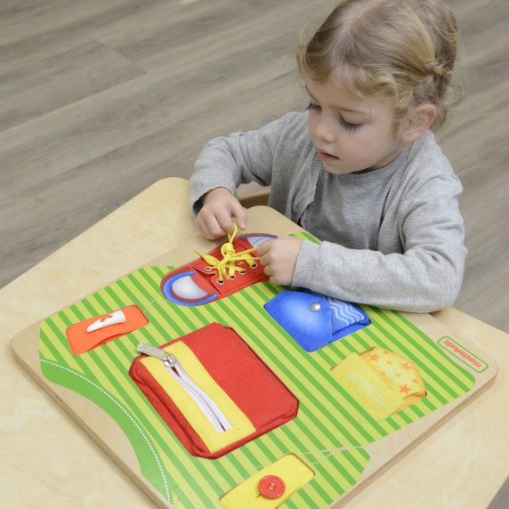 MASTERKIDZ Edukacinė lentelė įgūdžių mokymui Montessori drabužiai
