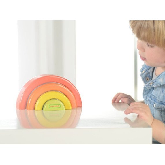 MASTERKIDZ Medinis puzzle Vaivorykštė Montessori