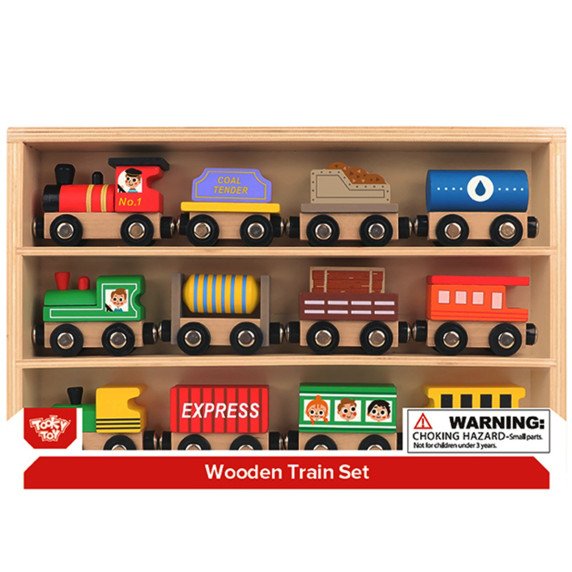 Tooky Toy Mediniai Magnetiniai Automobiliai