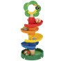 Tooky Toy Medinis kamuolių takelis su gyvūnais Spiralinis kamuolių takelis + 4 kamuoliai
