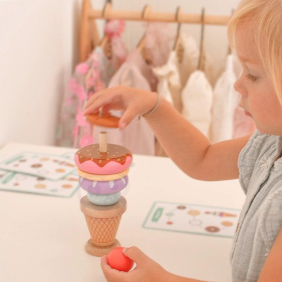TOOKY TOY Medinis ledų slidinėjimas - konditerėlis vaikams 12 vnt.