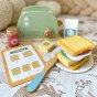 TOOKY TOY Medinis Tosteris Pastelinis Pusryčių Rinkinys
