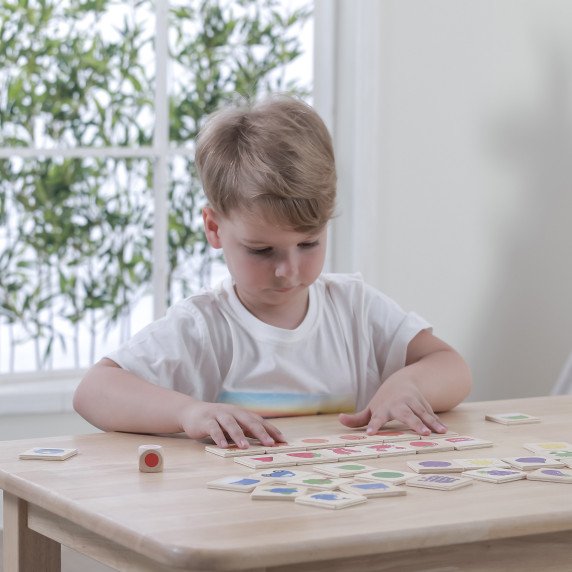 VIGA Edukacinis Medinis Puzzle Rūšiavimo, Keitimo Spalvų Ir Formų 38 Dalys Montessori