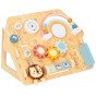 TOOKY TOY Didelė medinė manipuliavimo lentos namas - Veiklos centras