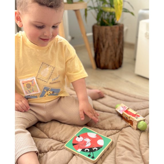 TOOKY TOY dėžutė XXL Montessori mokomoji 7in1 pojūčių dėžutė 22-24 mėnesiai